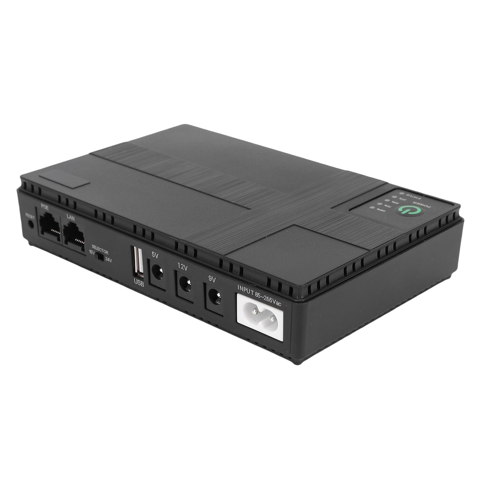 Mini UPS con batteria di backup da 10400 mAh, uscita POE LAN USB CC da 18 W | Per fotocamere, lettori DVD portatili e sistemi di controllo accessi