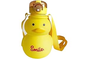 650ml Leakproof Duck Water Bottle with Straw