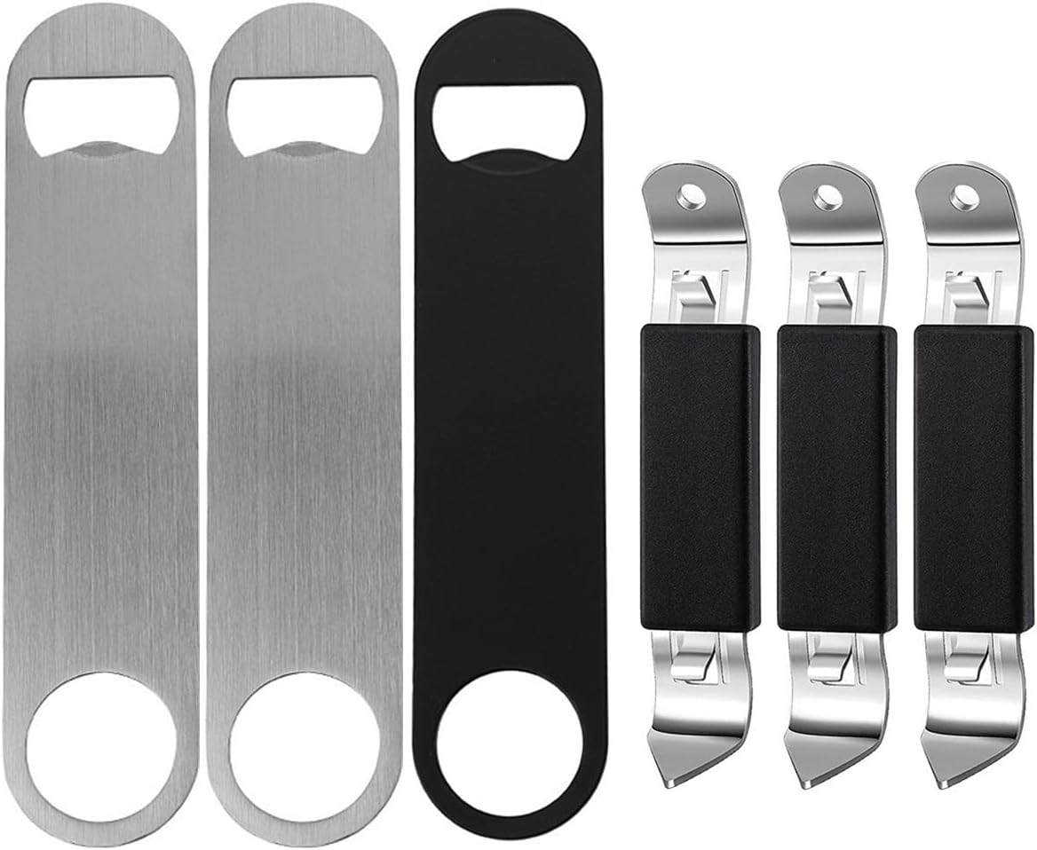 Tunyet 6Pcs Bottle Opener,3Pcs Heavy Duty Stainless Steel