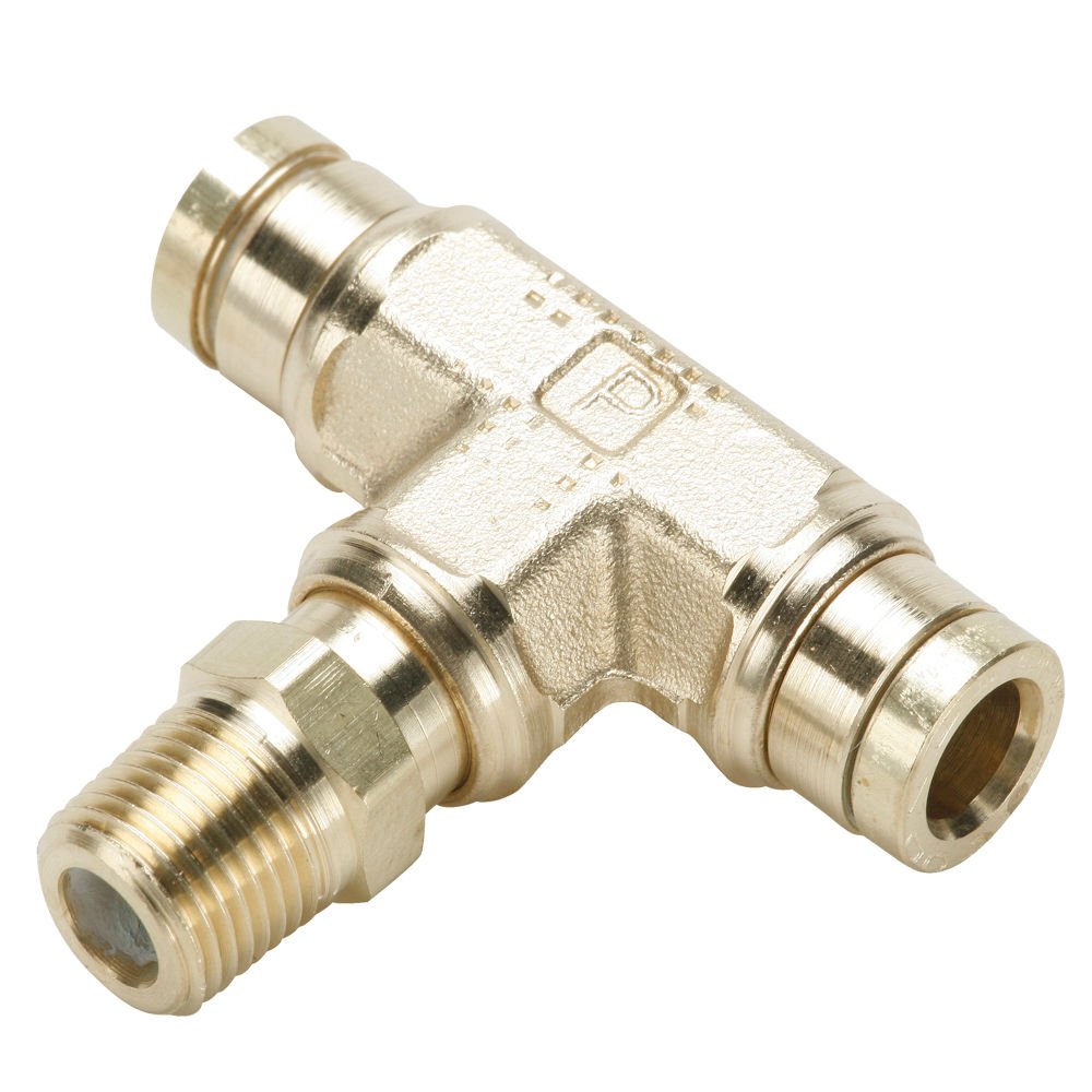 Parker 172PMT84pk10 Brass PushtoConnect D.O.T. Fitting, Tube to