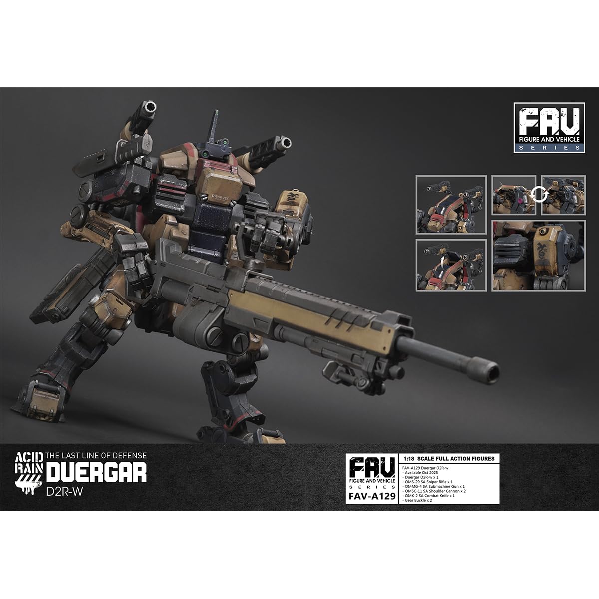 Amazon | HiPlay TA 1/18 アシッドレインウォーズ ドゥエルガル D2R-w