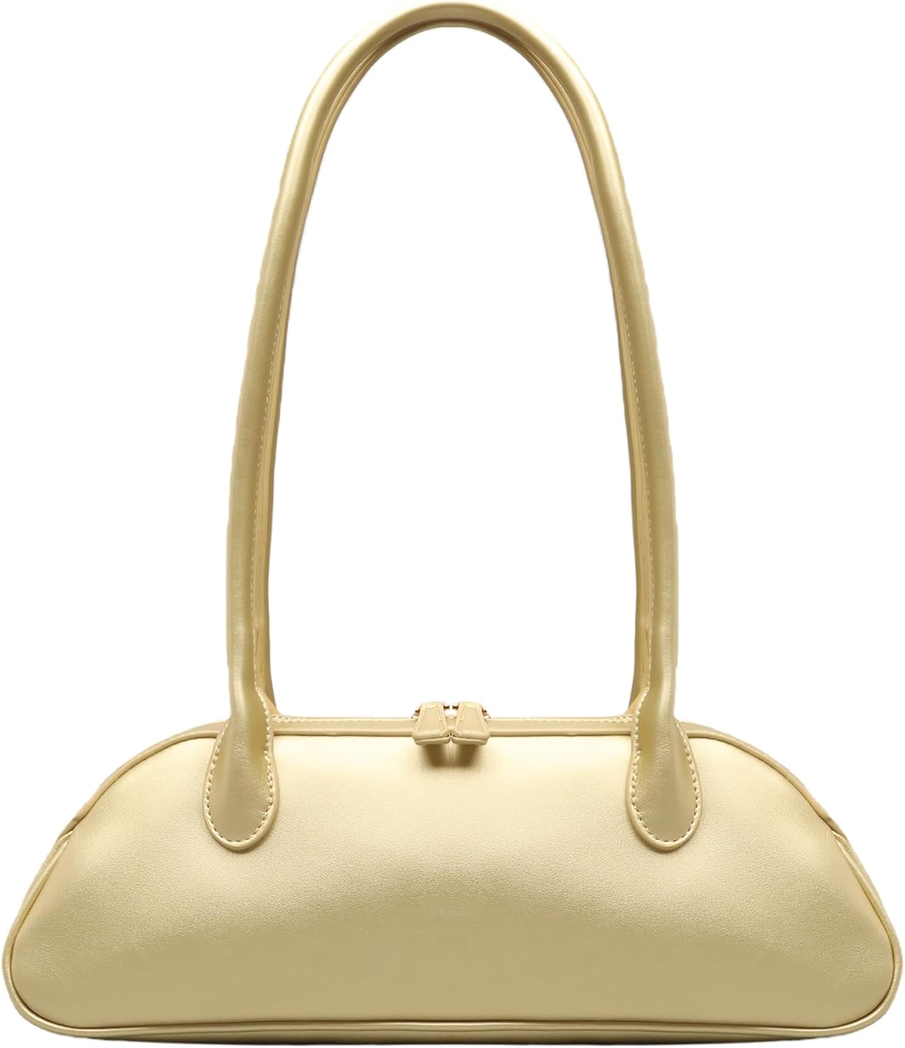 Trendy Swing Zip Shoulder Bag Women Vegan Leather Small Purse Mini Vintage Hobo Handbag for Work Daily Use