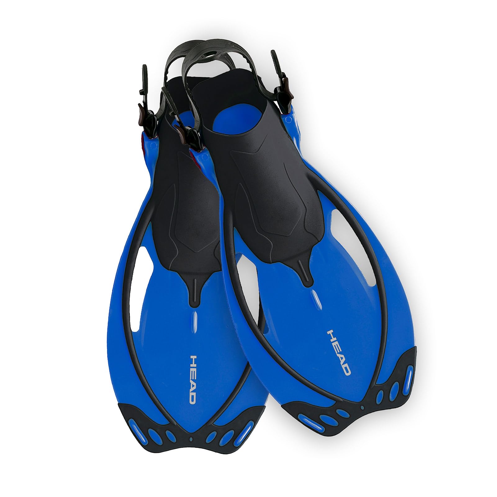 MARES Junior Allegra Fins with Mesh Bag | Durable Adjustable Open Heel Snorkeling Fins for Kids, Blue, Small/Medium