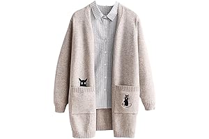 Women's Kawaii Cat Cardigan: Embrace the Enchanting World of Studio Ghibli