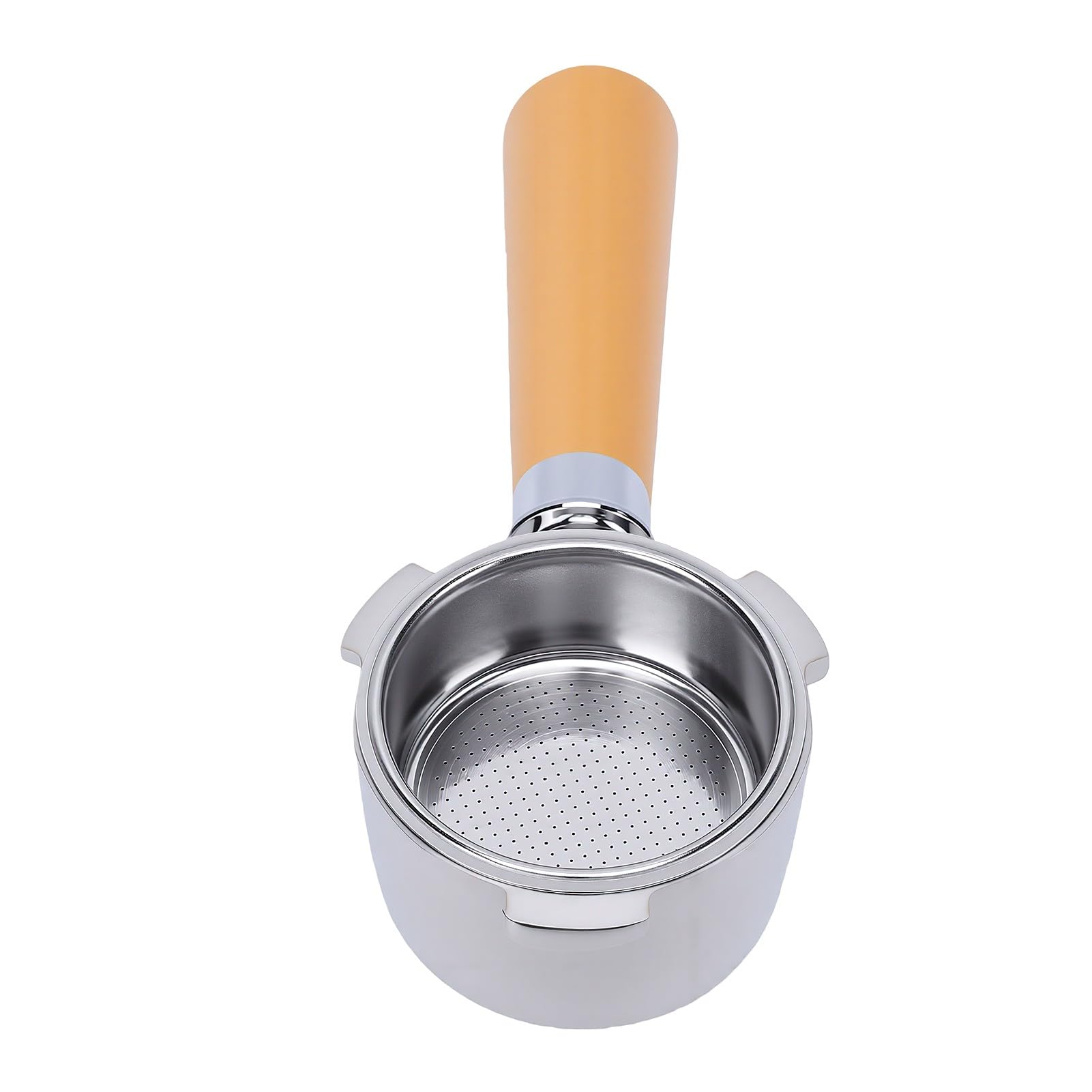 BRRNOO Portafiltro da 51 Mm per Macchina da caffè, 3 Alette in Acciaio | Filtro da 51 Mm, Design a 3 Orecchie, in Acciaio Inox 304, Compatibile con Macchine per caffè , Ideale per Casa o bar.