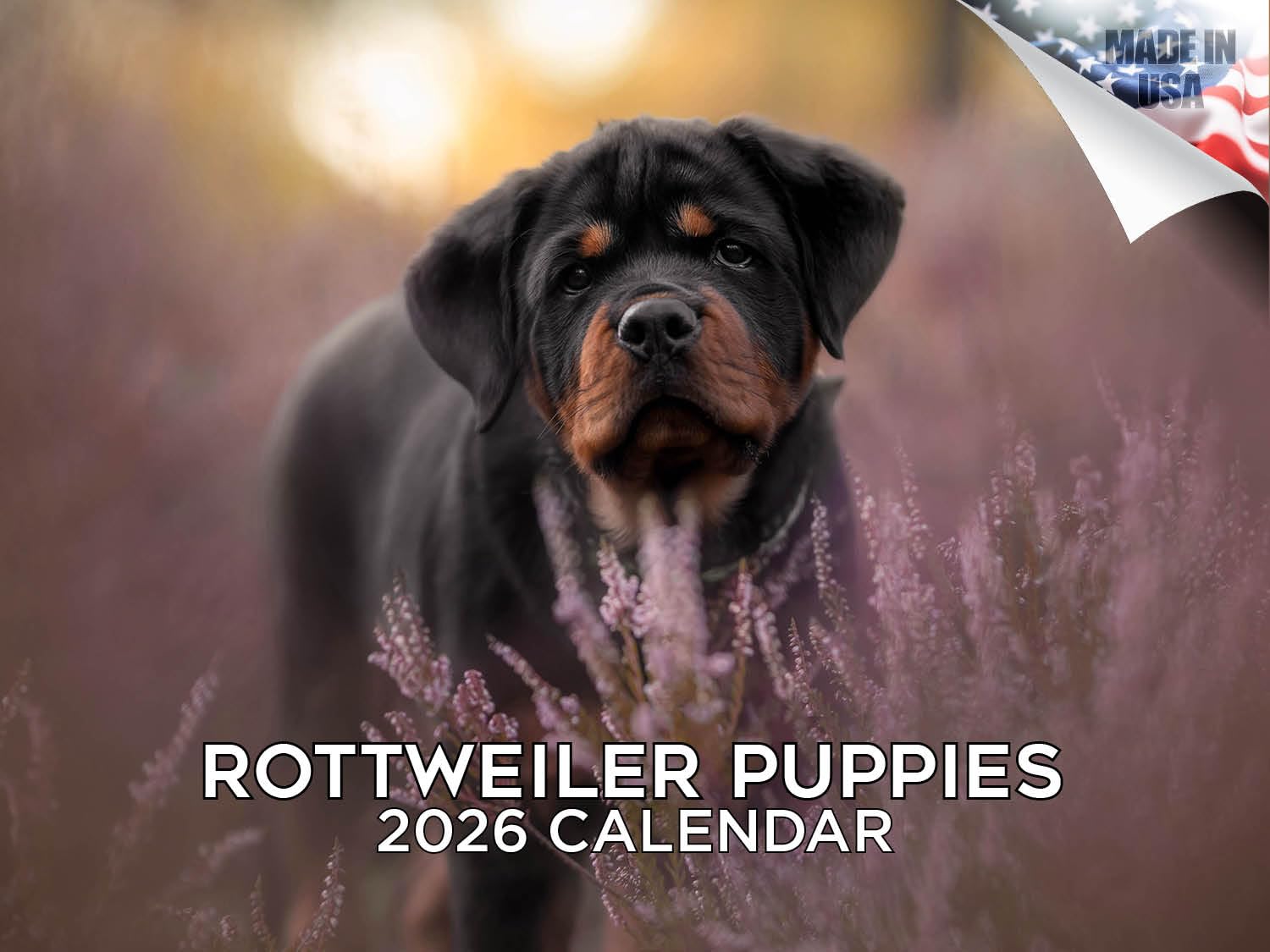 2024 2025 kalendarz szczeniąt rottweiler - miesięczny kalendarz ścienny rasy psów - 30 x 45 cm otwarty - gruby papier bez przebarwień - prezent - akademicki planer nauczyciela kalendarz organizowanie