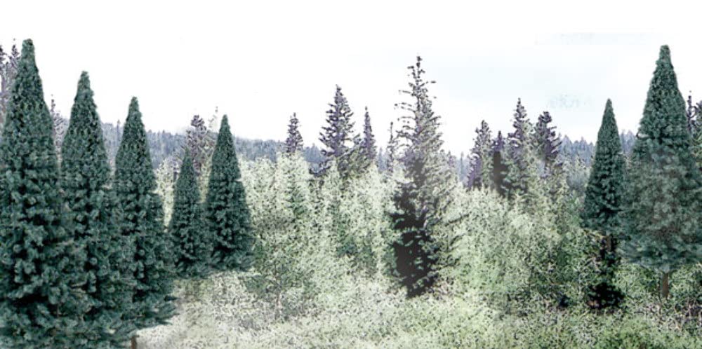Sapins Blue Spruce Woodland Scenics 2-4 pouces pour maquette ferroviaire
