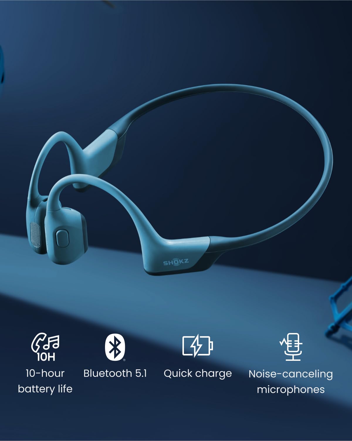 SHOKZ OpenRun Pro Open-Ear Bluetooth Sport Headphones - Dettaglio