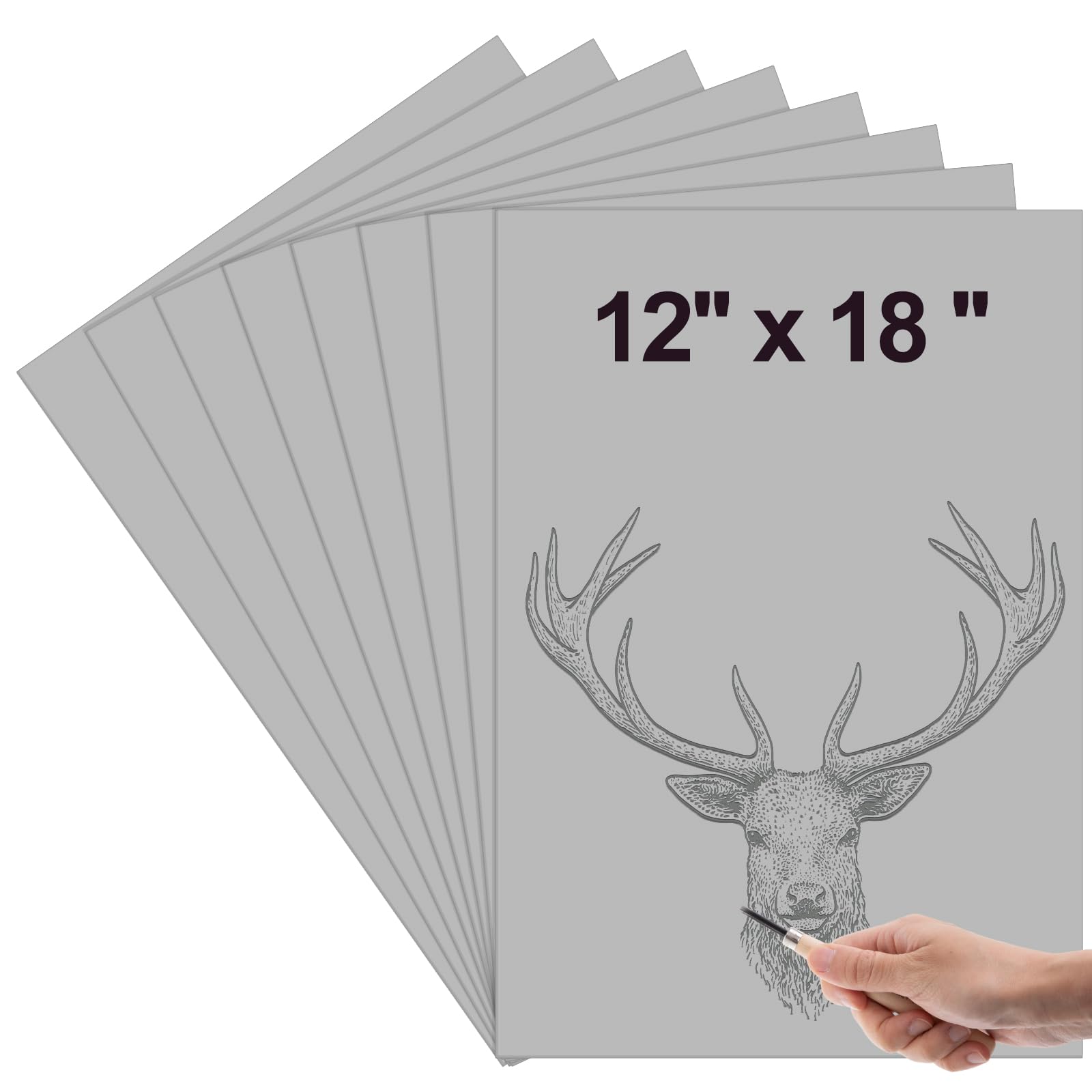 Snapklik.com : Yeaqee 4 Pcs 12 X 18 Inch Linoleum Block Rubber Carving ...
