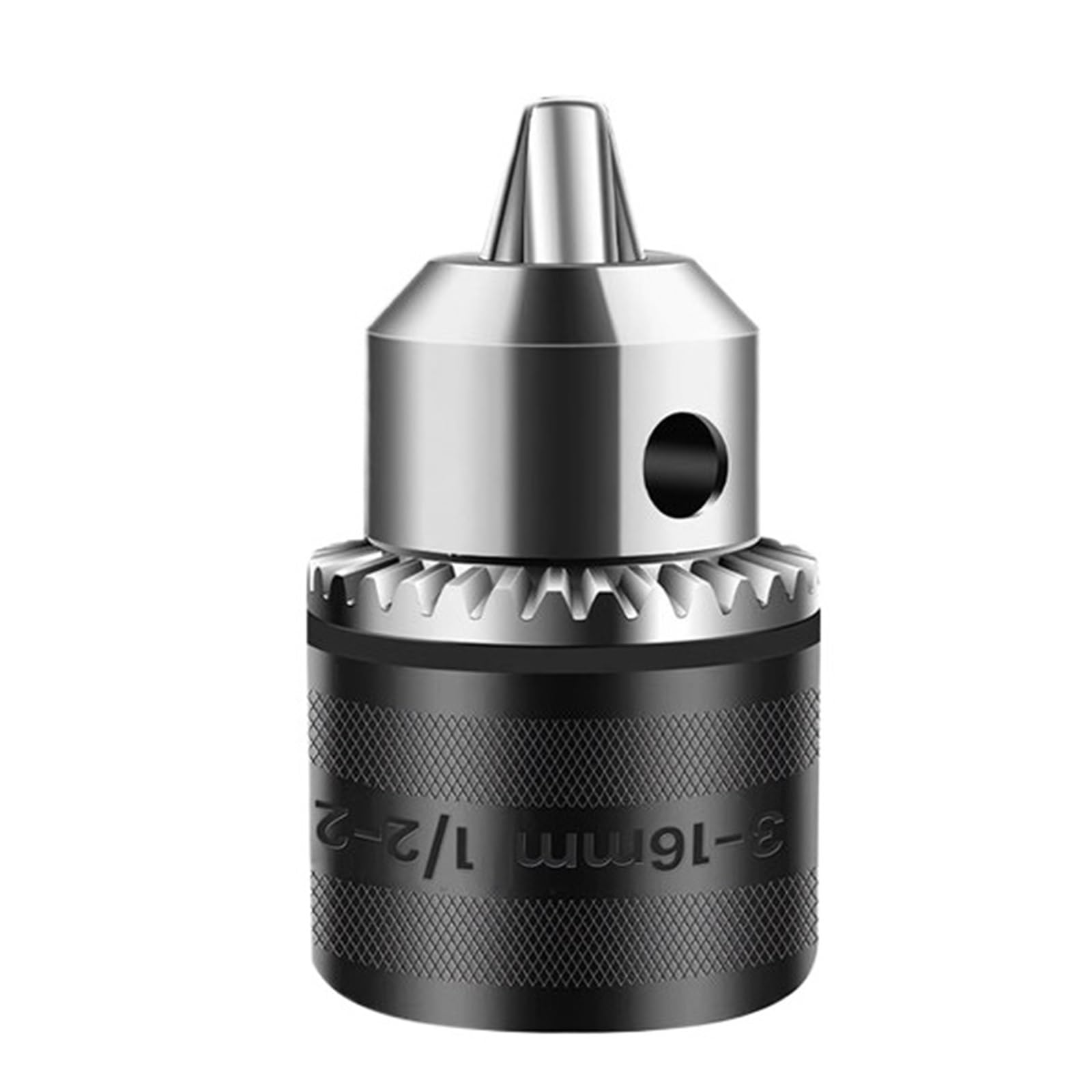 3-szczękowy uchwyt wiertarski o średnicy 3–16 mm do dużych obciążeń | Adapter szybkiej wymiany 1/2"-20UNF | SDS PLUS/sześciokątny/gniazdo kwadratowe do wkrętaka udarowego + klucz(Chuck-SDS Plus)
