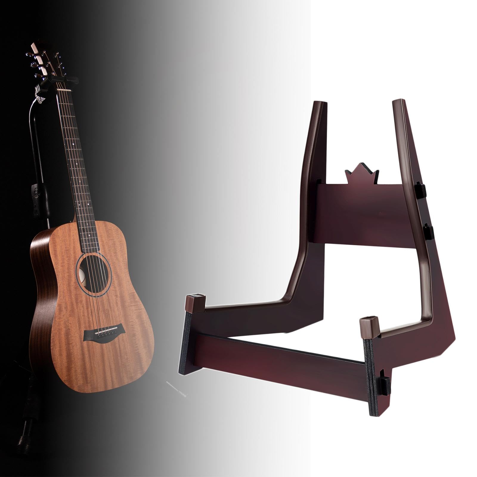 F Fityle Support de guitare électrique, Support de violoncelle, Support de violoncelle en bois amovible, avec protection en caoutchouc pour instrument de