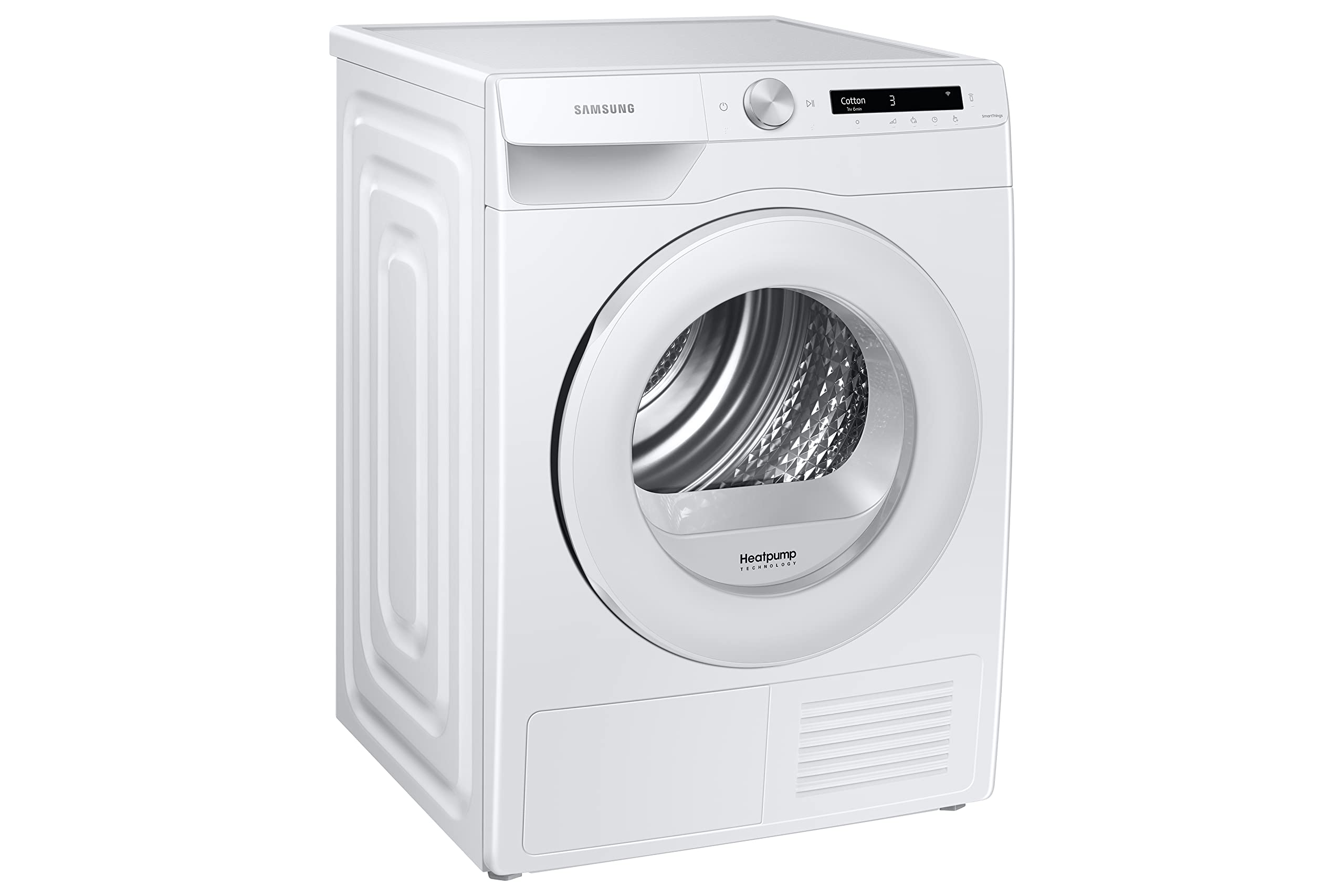 Samsung DV90T5240TW/S3 Sèche-linge avec support de séchage - Charge avant 9 kg, A+++, Blanc