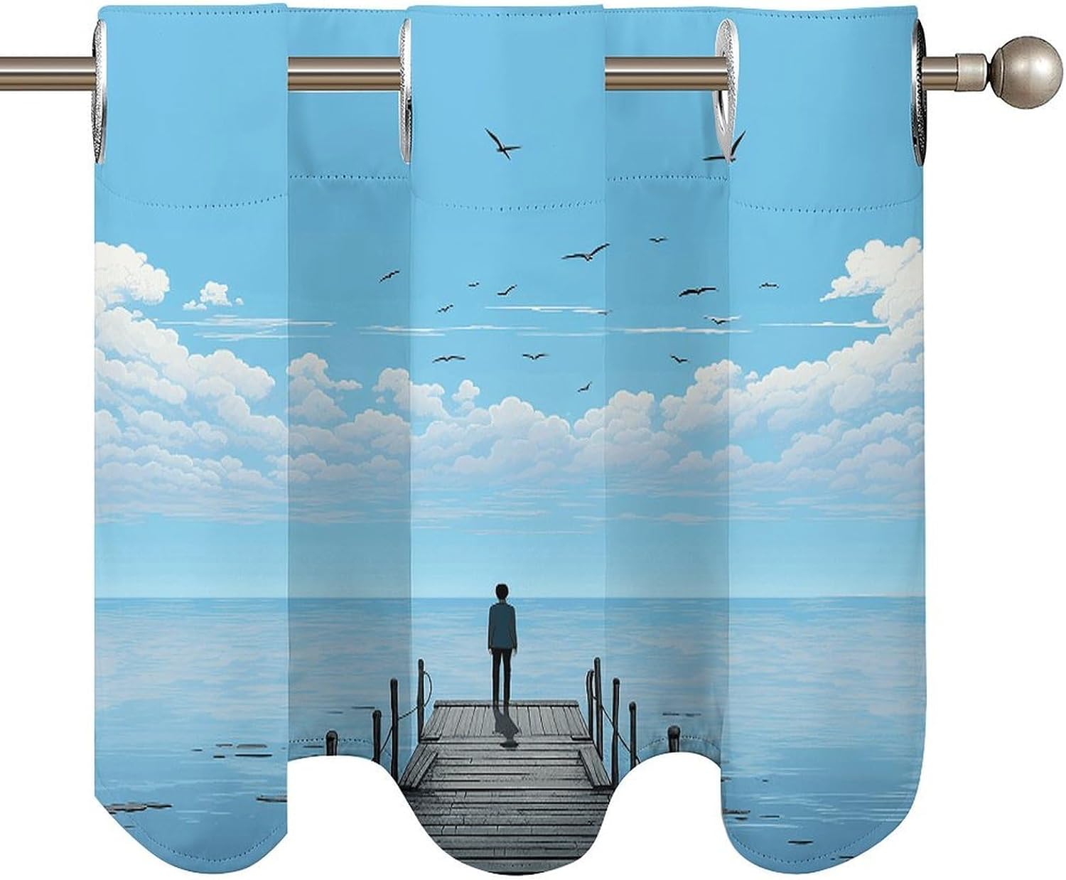 Beside The Pier Short Curtain Blackout Valance