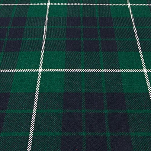 Tartan Hamilton Green tissu 16oz au mètre coupon textile lourd écossais vert pour confection