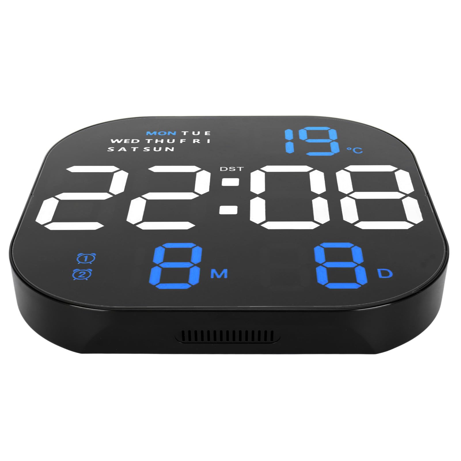 Reloj Digital LED de Pantalla Grande con Pantalla de Temperatura