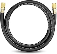 Vagmuxado 15660 3/8" HVAC/R Vacuum Hose 5ft Black - 600 PSI Working, 3000 PSI Burst, High Vacuum for AC Refrigeration