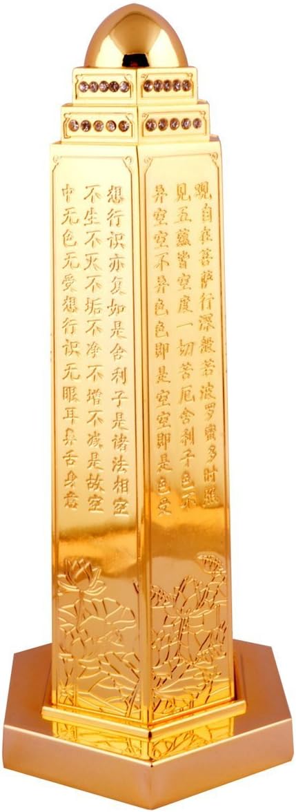 fengshuisale Feng Shui 6" Heart Sutra Pillar W Red String Bracelet T9054