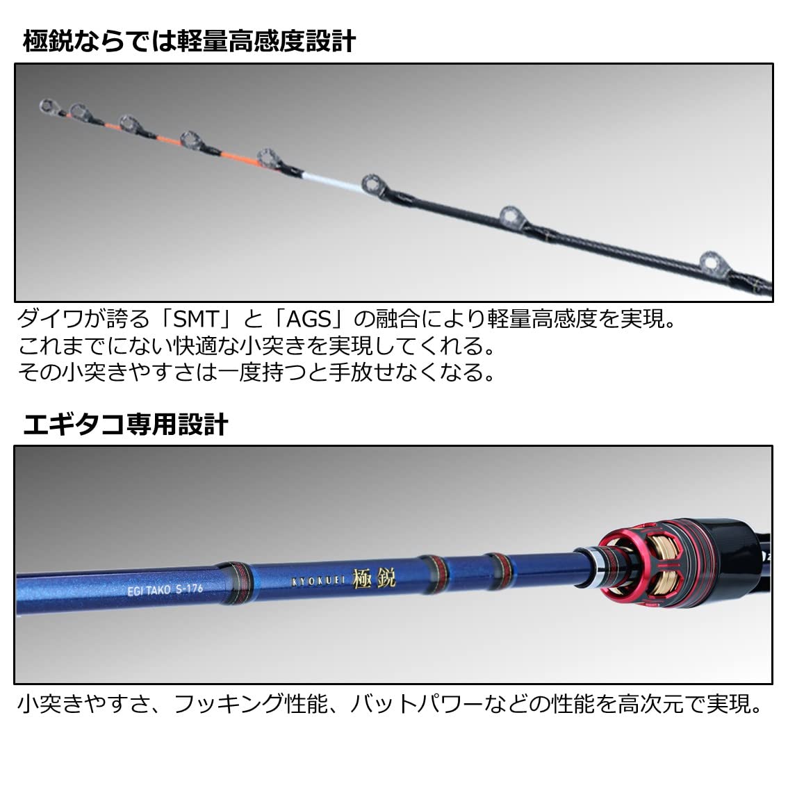 Amazon | ダイワ(DAIWA) 極鋭エギタコ MH-172 | ダイワ(DAIWA) | 船竿