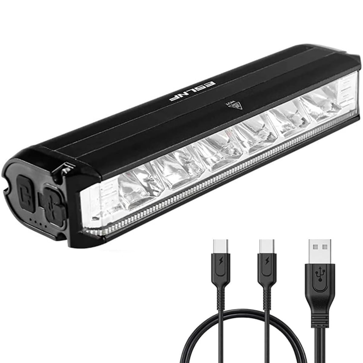 Luz Bicicleta Delantera LED Potente - USB Recargable, Impermeable IPX5, Aluminio Ultraligero - 3 Modos de Iluminación, Fácil Instalación para MTB y Ciclismo Urbano