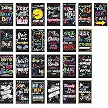 Iconikal Inspirational Sayings & Encouragements Magnets, 2 x 3.5-Inch, 50-Pack