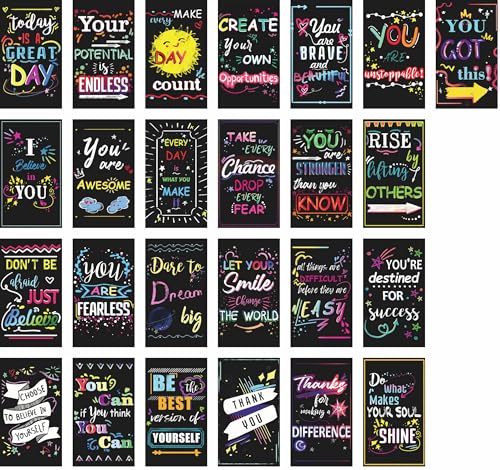 Iconikal Inspirational Sayings & Encouragements Magnets, 2 x 3.5-Inch, 50-Pack by Iconikal - Used condition - US$7.37