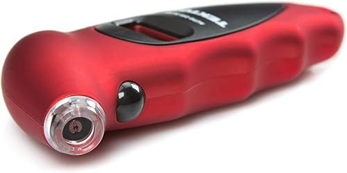 Miniatura 3 de TEKTON Medidor digital de neumáticos de lectura instantánea con boquilla iluminada  5941 rojo  negro