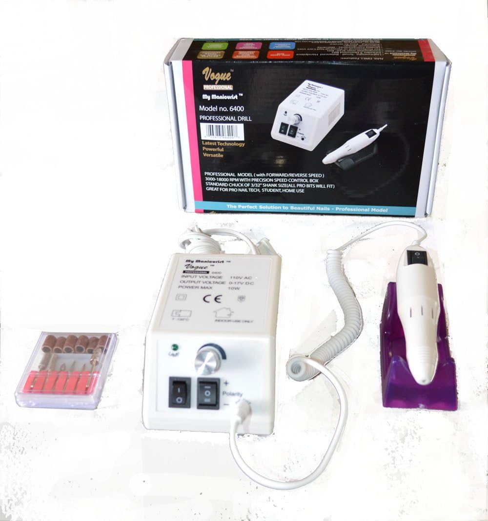 VOGUE PROFESSIONAL Budget Electric Nail Drill File Manicure Pedicure Acrylics Callus 2018 Model