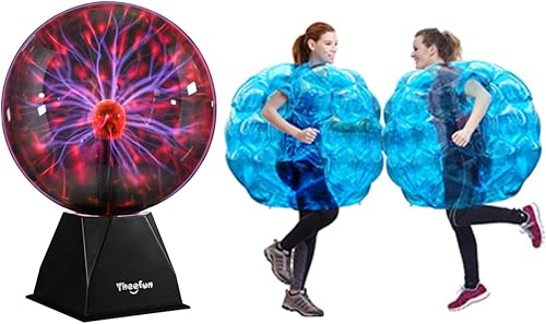 Theefun Bola de plasma de 8 pulgadas y bolas de parachoques inflables de 36 pulgadas