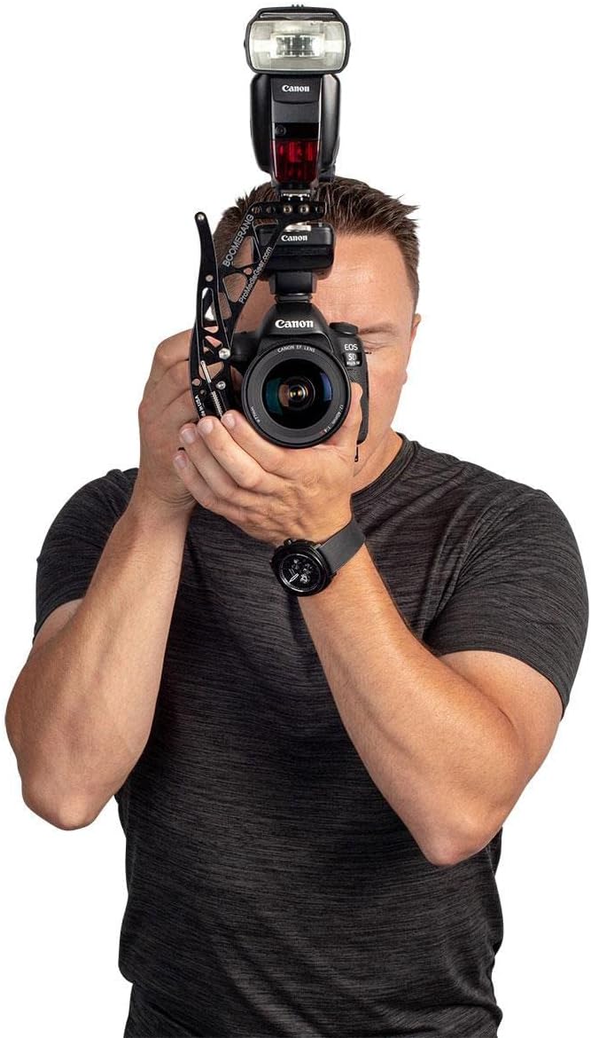 ProMediaGear BBX2 Boomerang Flash Bracket for DLSR and Mirrorless Cameras - Right : Electronics