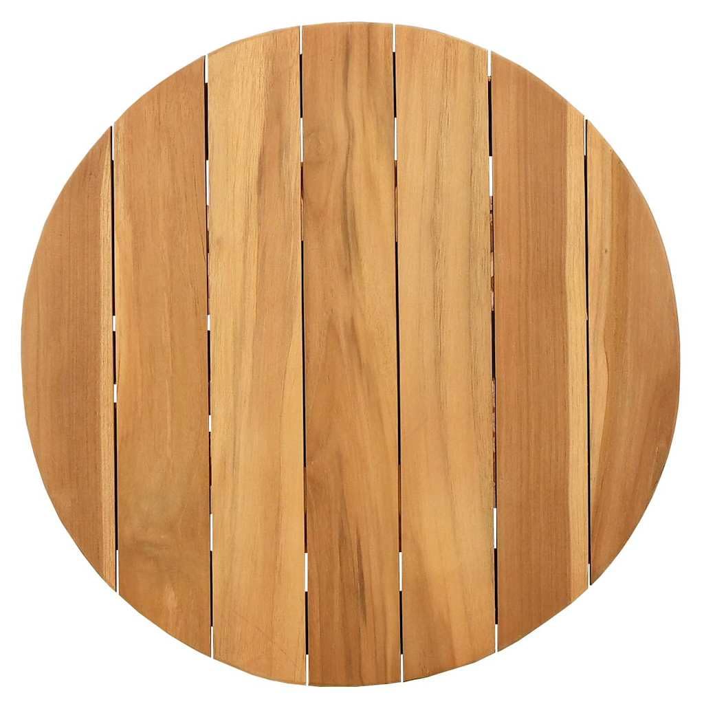 vidaXL Stolik boczny Brązowy 50 x 50 x 49,5 cm Lite drewno teakowe | Wykonany z wytrzymałego litego drewna tekowego, Zapewnia relaksującą atmosferę podczas jedzenia, Czysty,