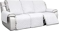 Vista 11 de PureFit Fundas de Sofá Reversibles Resistentes al Agua para Sofá Reclinable de 3 Asientos - Funda Antideslizante para Sofá Reclinable Dividido de 3