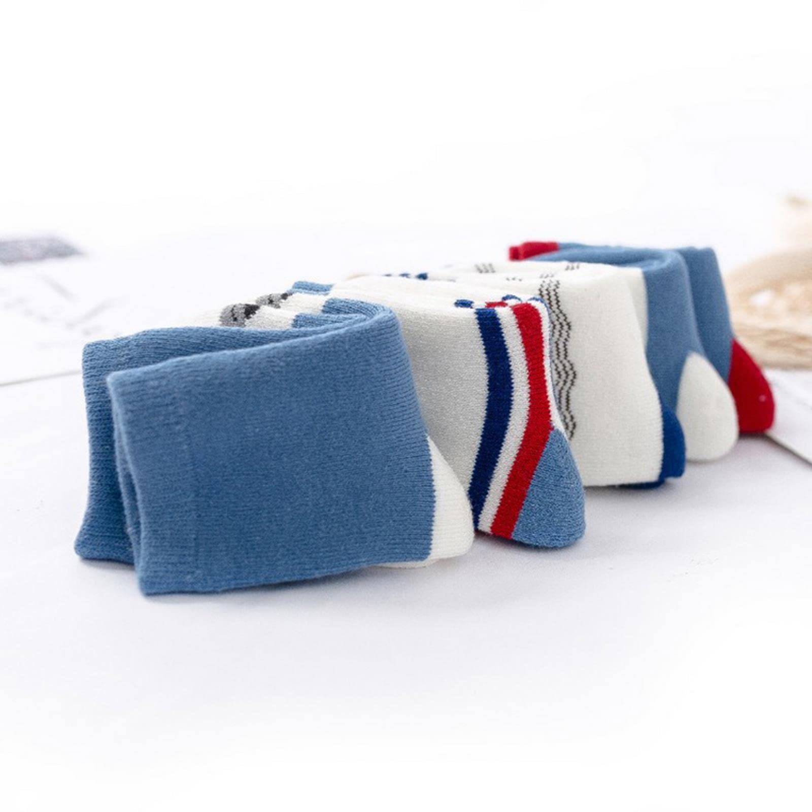 Calcetines 5 Pares/Lote Gruesos Calcetines para Niños De Algodón De Algodón De Invierno para Niños Calcetines para Niños Chicas Calcetines Termales