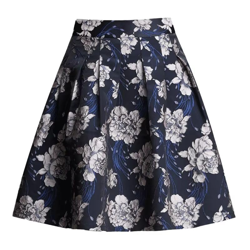 Jupe courte chic imprimée taille haute style coréen moderne