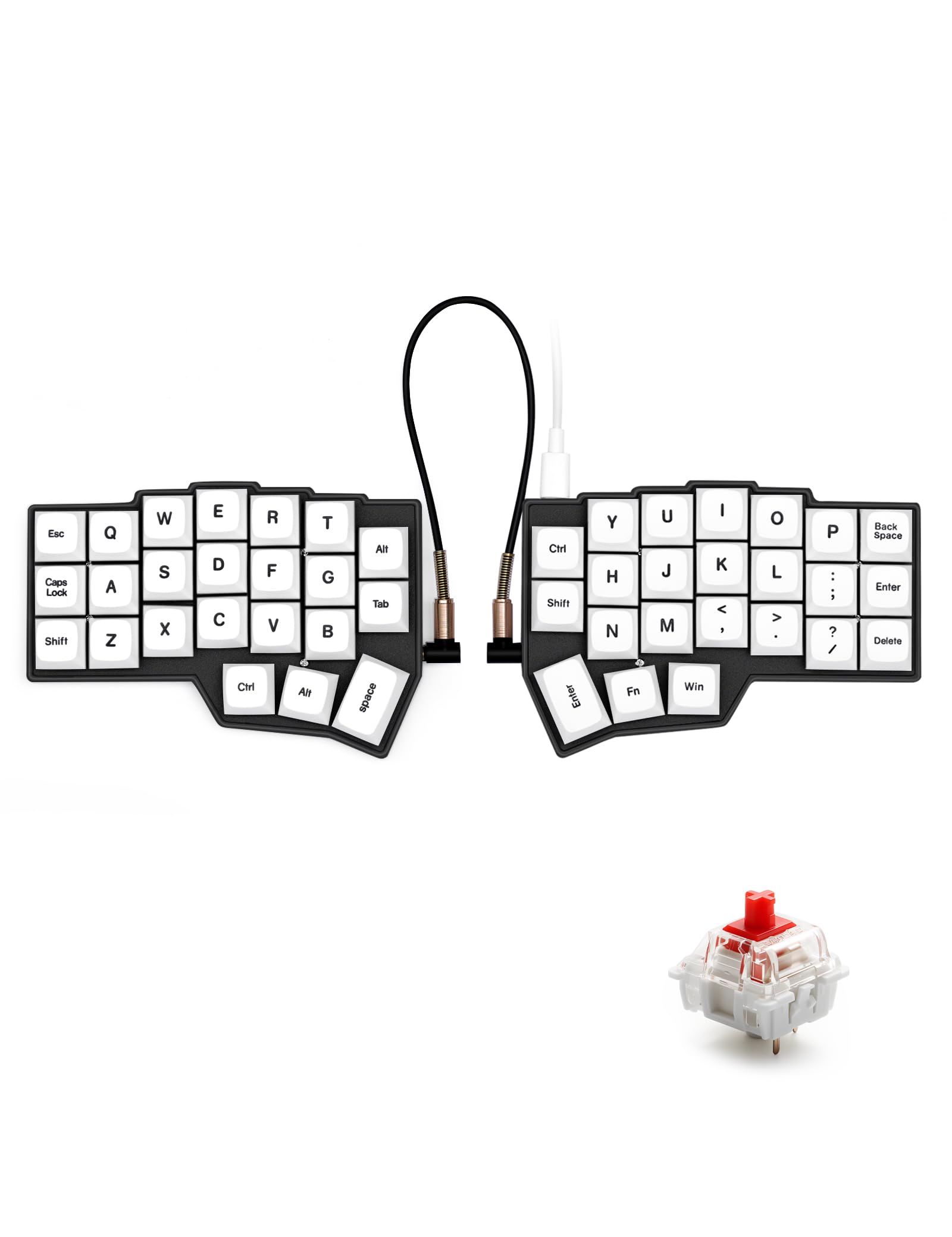 Amazon | YIVU Corne V4.1 左右分離型 メカニカルキーボード 有線