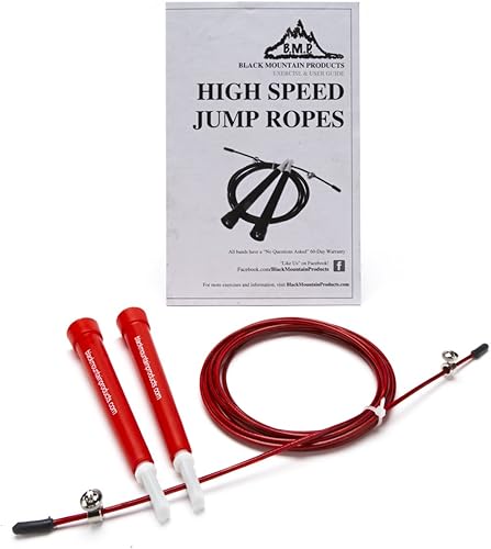 Miniatura 3 de Black Mountain Products Cable de cuerda de salto de velocidad Verde,Azul,Rosado,Rojo -,Amarillo,https://www.amazon.com/dp/undefined