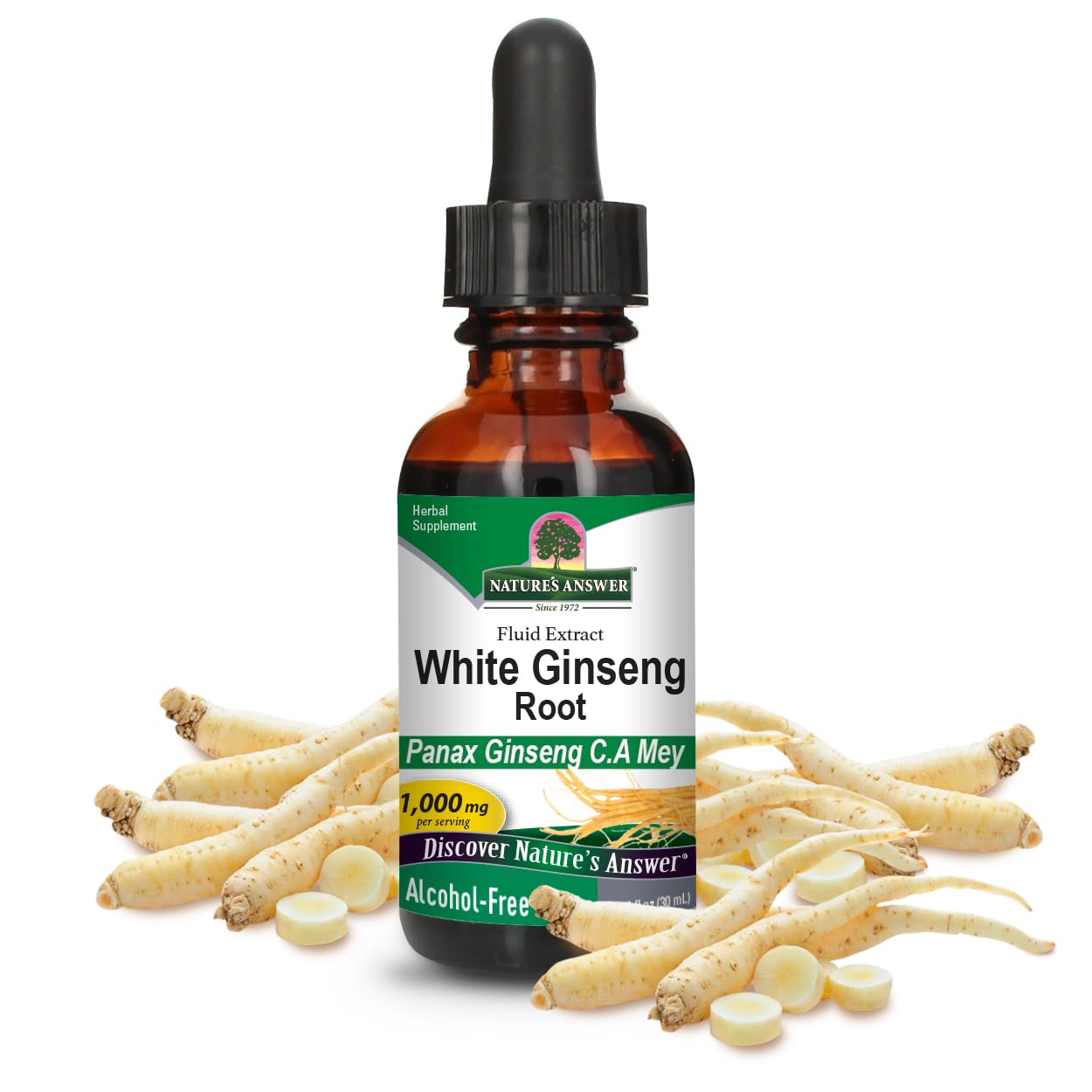 スワンミネラル100ml×5本 Amazon.com: Nature's Answer Panax Ginseng Chinese White Ginseng, 1