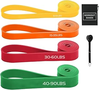 Exercise Bands Resistance Bands for Working Out,Pull Up Bands Set,at Home Workout Equipment,Workout Bands for Men and Women,Stretch Bands for Exercise