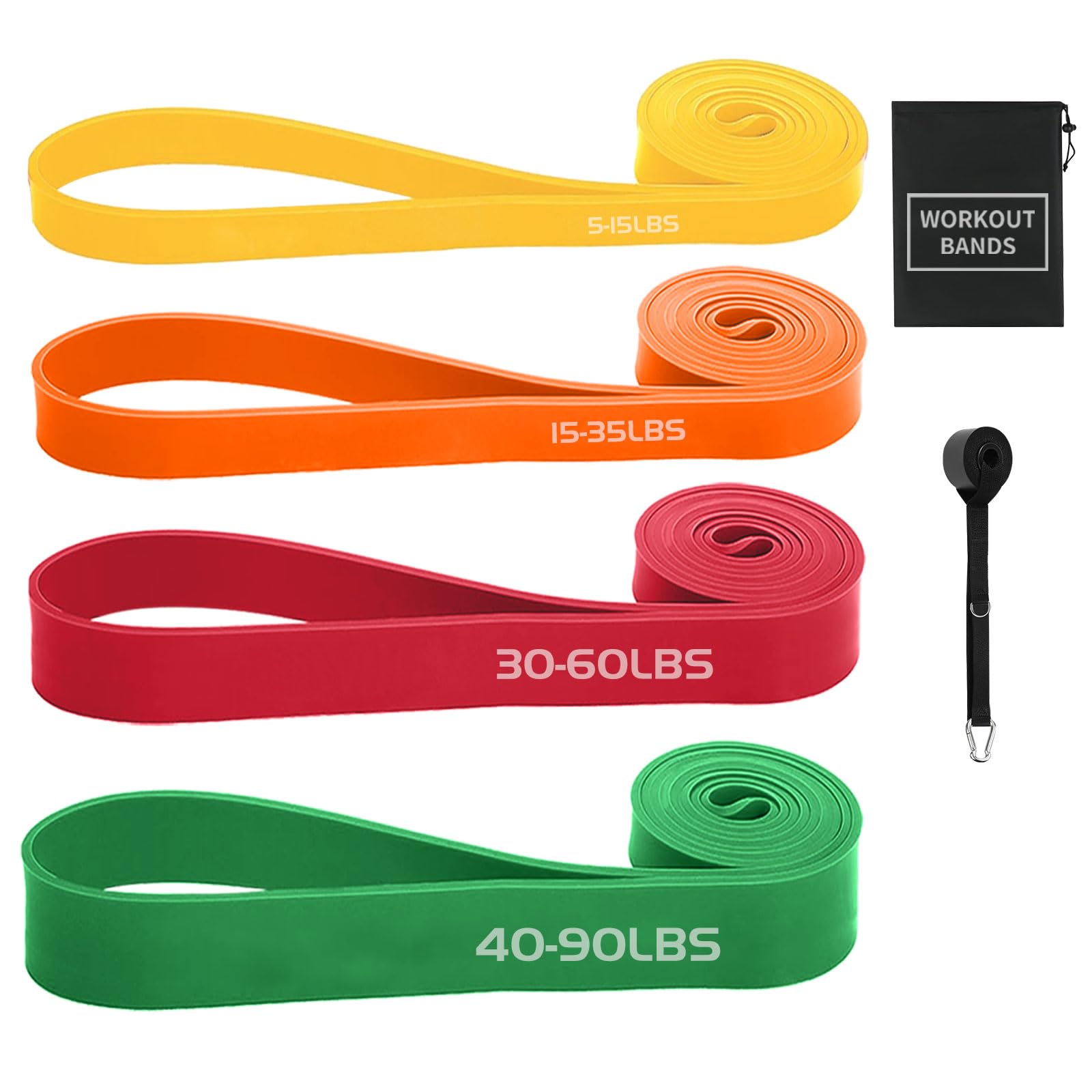 Exercise Bands Resistance Bands for Working Out,Pull Up Bands Set,at Home Workout Equipment,Workout Bands for Men and Women,Stretch Bands for Exercise