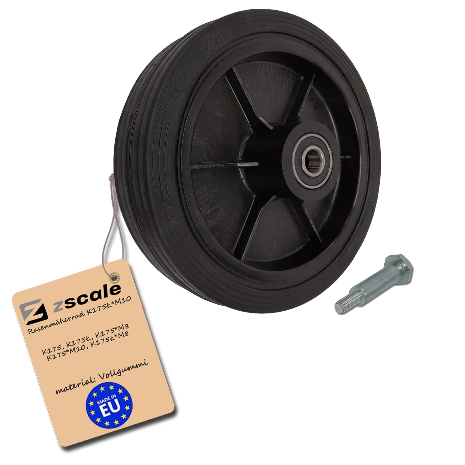Roue arriere d=200mm, clt31100204022 pour Tondeuse a gazon Greatland