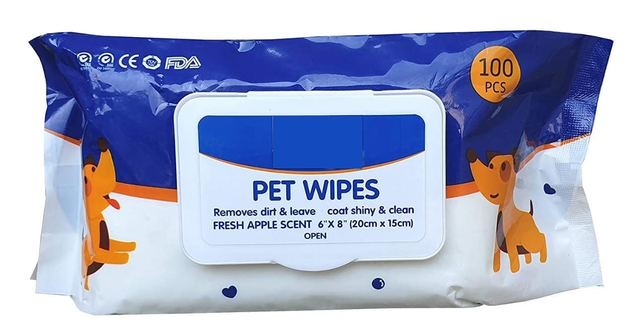 RvPaws Wet Pet Wipes for Dogs, Puppies & Pets with Fresh Apple Scent 6"x 8" (Pack of 100) (B09MDBZKX9) Amazon Price History, Amazon Price Tracker