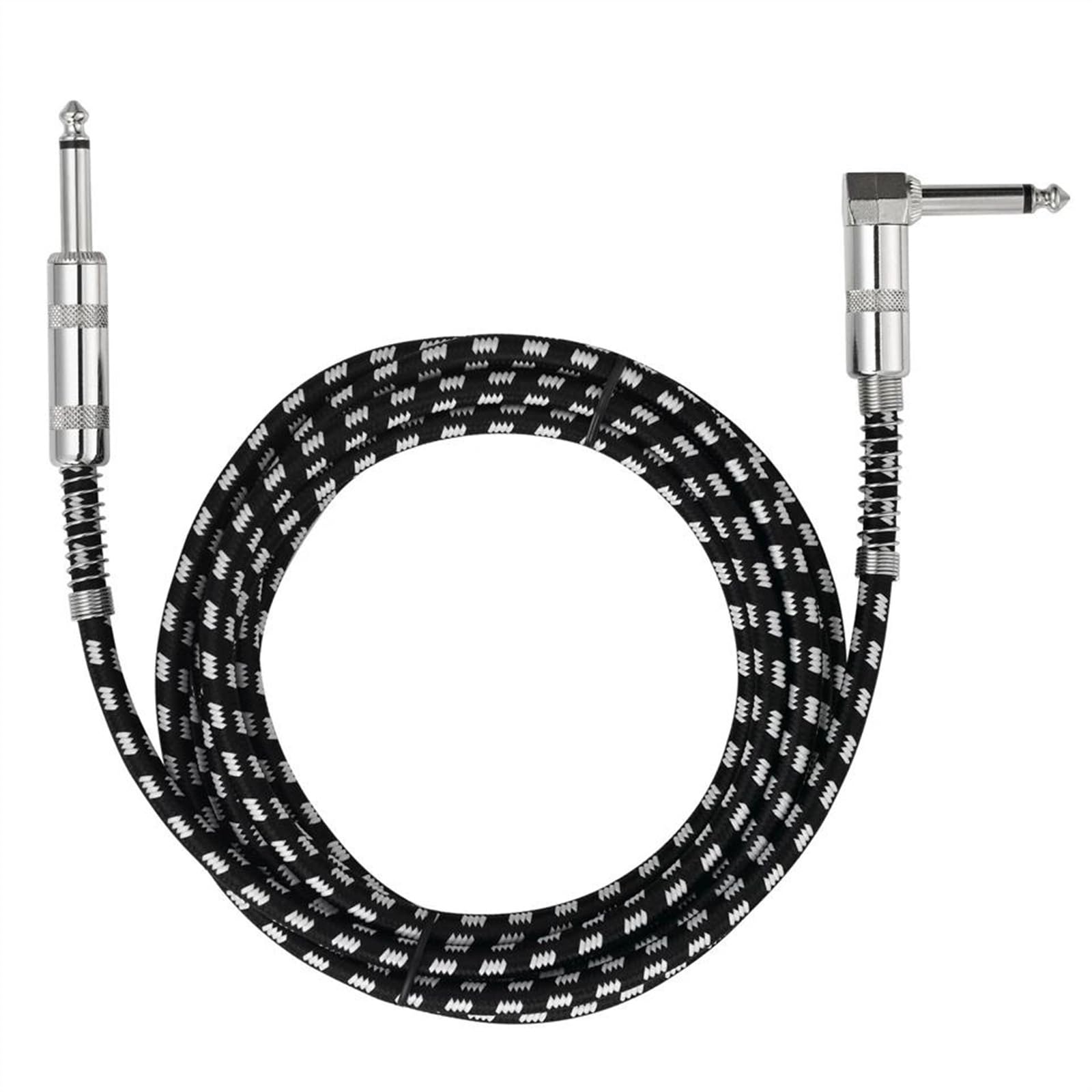 5 Szt. 6,5 Mm Jack Z Męskiego Na Męskie Instrument Gitarowy OFC Kabel Audio Z Folii I Pleciony Kabel Ekranowany Kabel do Instrumentów Gitarowych