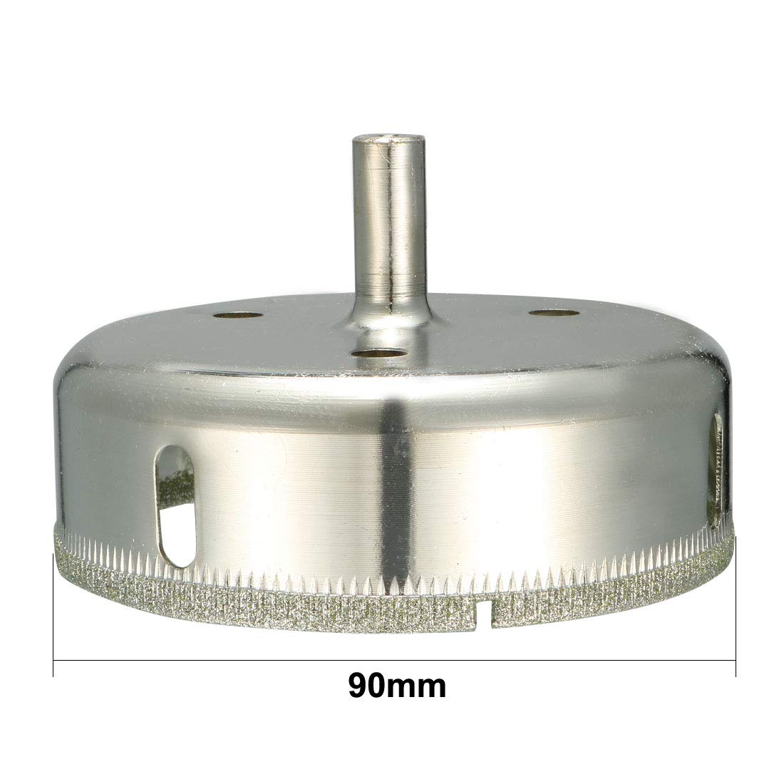 Sourcingmap 90mm Diamond Coated Glass Hole Saw Drill Bits for Ceramic Tile Marble Rock Porcelain Bottles Pots Brick - Image 2