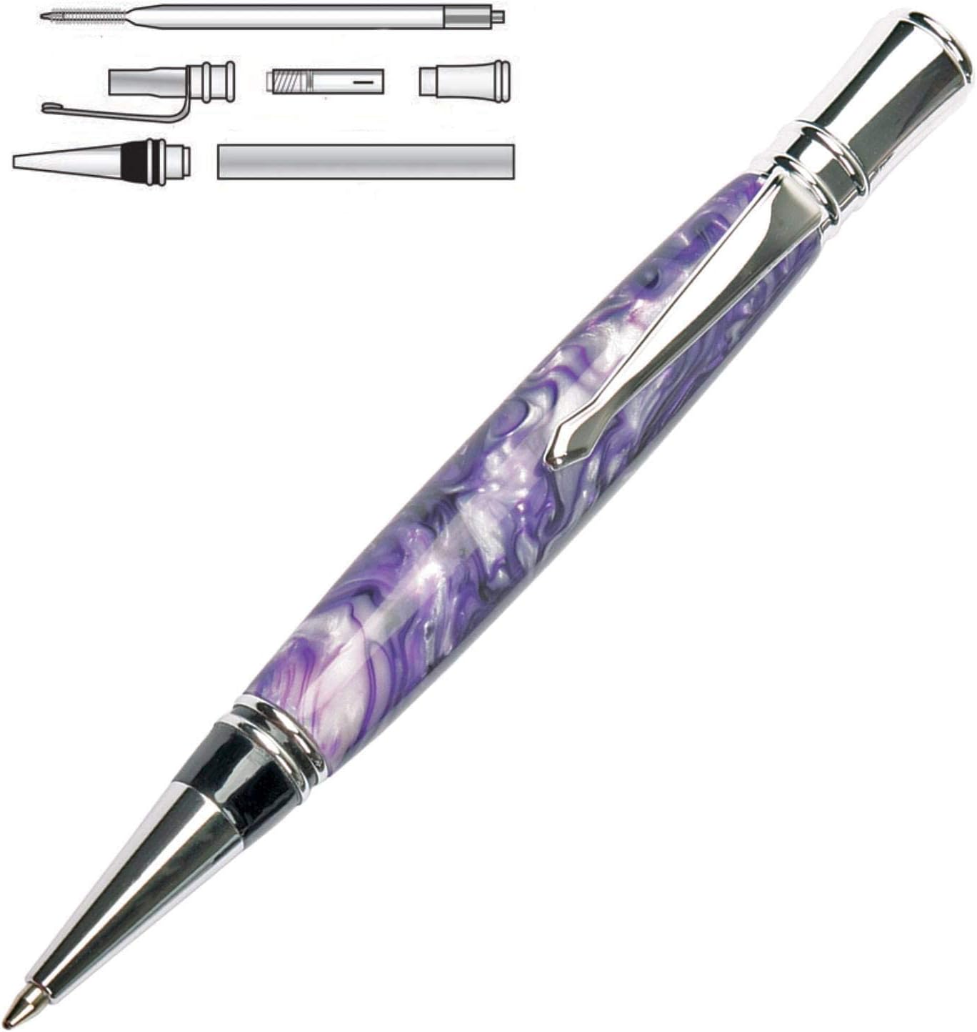 Penn State Industries PKEXECFREE Executive Pen Kit Starter Package Woodturning Project, Multi
