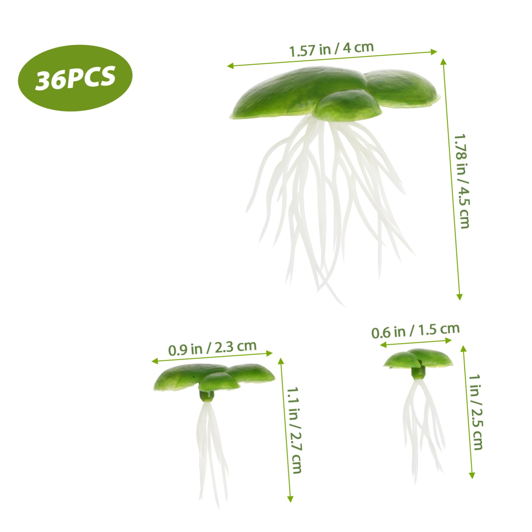 4paquetes Planta Acuática Simulada De Lenteja Artificial para Decoración De Acuarios Flores De Plástico Verde Flotantes para Tanques De Peces