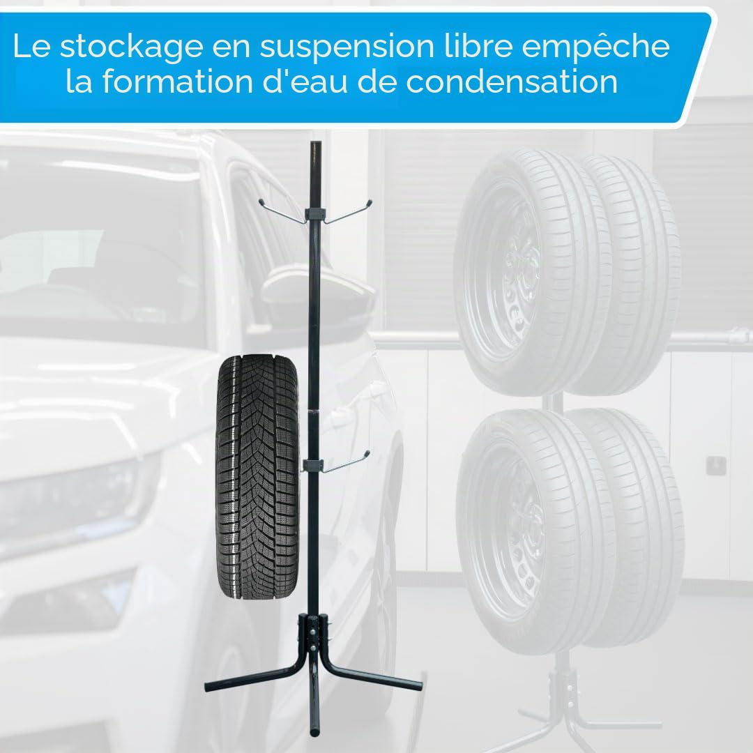 CARTREND Range-pneus Unitec 10905 1 pc(s), Noir