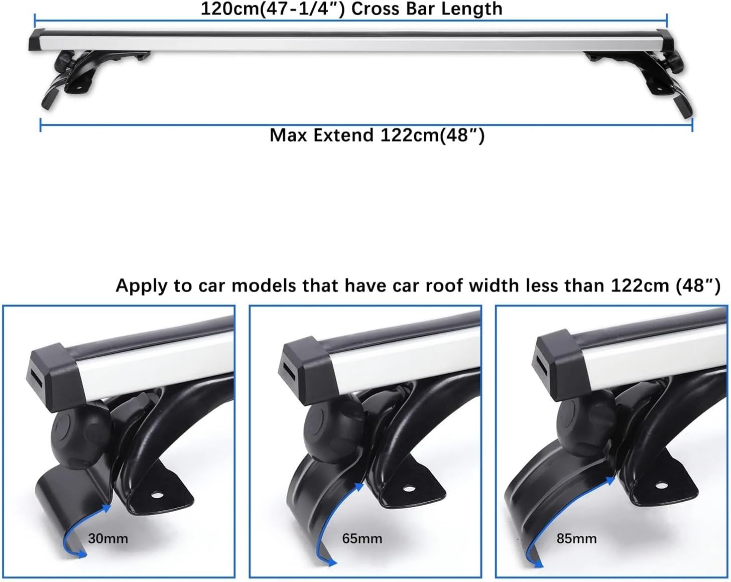 ルーフキャリア パサート用 ジェッタ用 MK6用 ルーフバー サイドバー クロスレール ルーフラック ラゲッジキャリア バイクラック