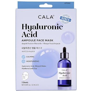 CALA Ampoule Face Mask with Hyaluronic Acid 5 Sheets