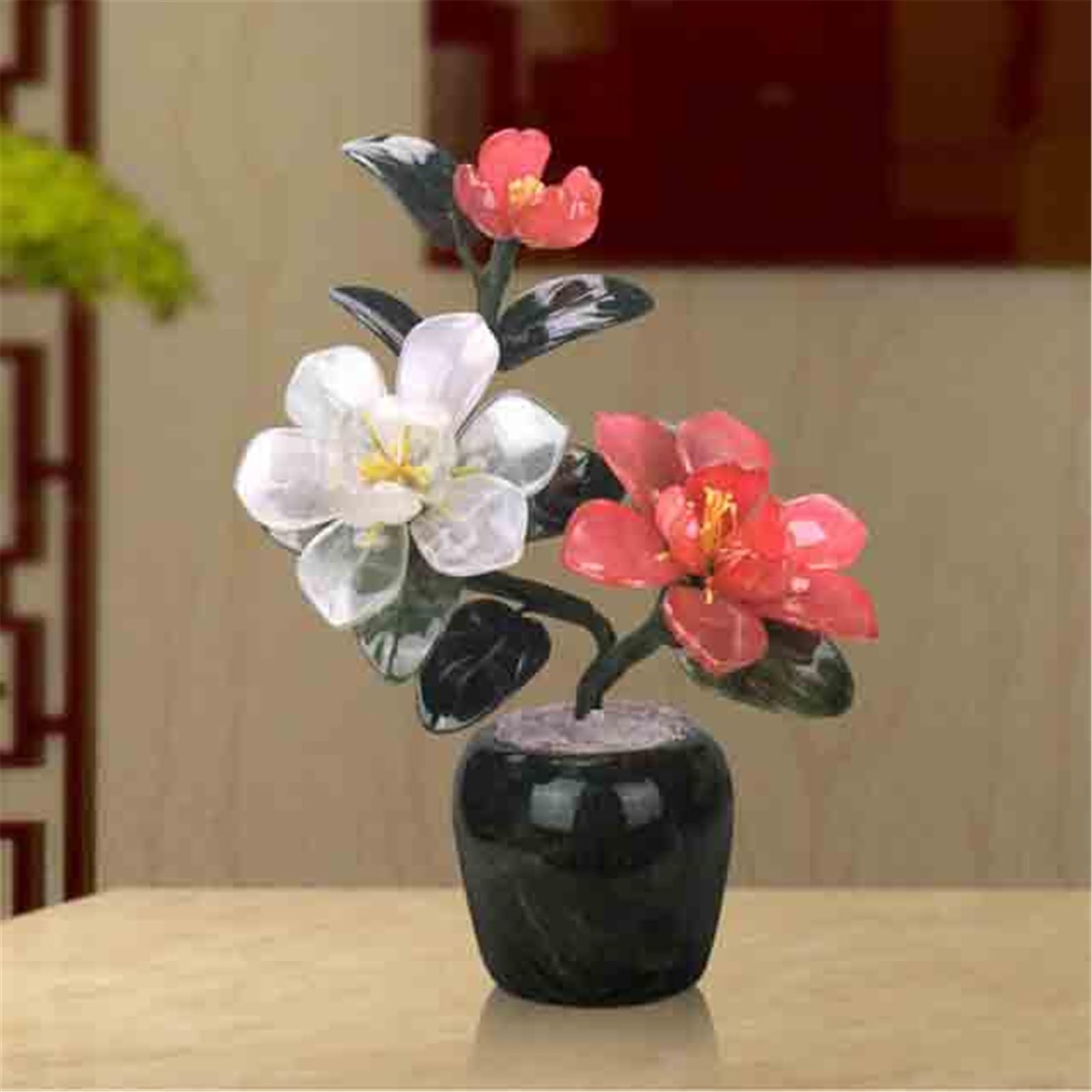 Bonsaï Artificiel Bonsaï de Jade, Fausses Plantes décoratives, Plante d'intérieur for Bureau, bonsaï Artificiel