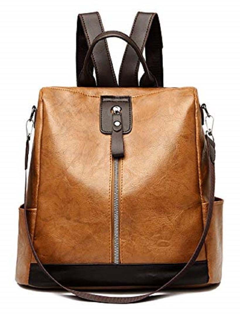 MomsyStore Stylish Leather Backpack Handbag Shoulder Sling Purse Bag for Women and Girl | College Bags for Girls | Belt | Travel | Work (Doubletone) (B0D5GTGFRF) Amazon Price History, Amazon Price Tracker