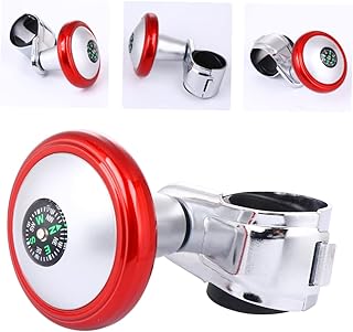 CRAFTHROU Steering Wheel Assist Ball Truck Wheels Red Car Plastic Wheels Truck Power Handle Car Steering Handle Boat Wheel Knob Steering Wheel Booster Ball Knob Steering Wheel Turning Helper